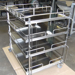 image 33 - Stainless Steel Four Shelf Trolley