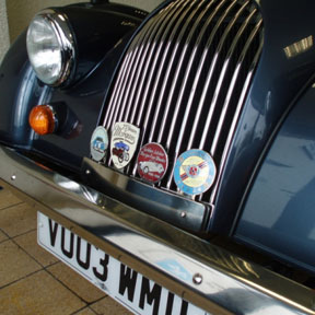 image 52 - Stainless Steel Morgan Car Bumper Badge Bar